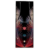 Jonglage Abstrakt Modern Fantasy Fraktal Art Geschenktüte Für Weinflaschen (Vorderseite)