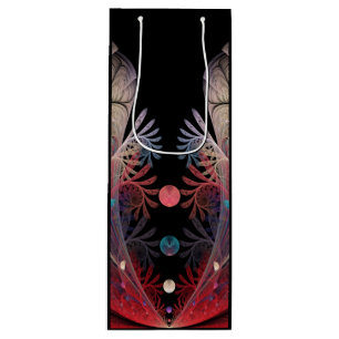 Jonglage Abstrakt Modern Fantasy Fraktal Art Geschenktüte Für Weinflaschen