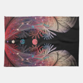 Jonglage Abstrakt Modern Fantasy Fraktal Art Geschirrtuch (Horizontal)