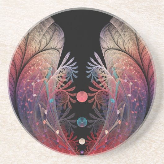 Jonglage Abstrakt Modern Fantasy Fraktal Art Getränkeuntersetzer (Vorne)