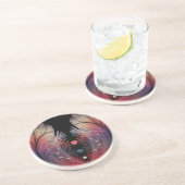 Jonglage Abstrakt Modern Fantasy Fraktal Art Getränkeuntersetzer (Seite)