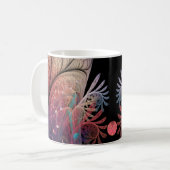 Jonglage Abstrakt Modern Fantasy Fraktal Art Kaffeetasse (Vorderseite Links)