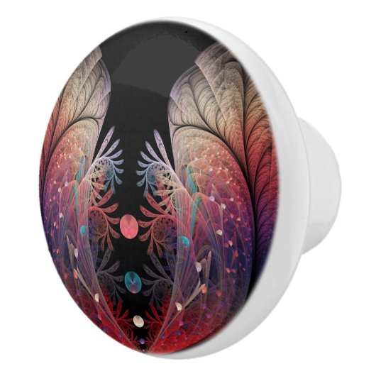 Jonglage Abstrakt Modern Fantasy Fraktal Art Keramikknauf (Rechts)