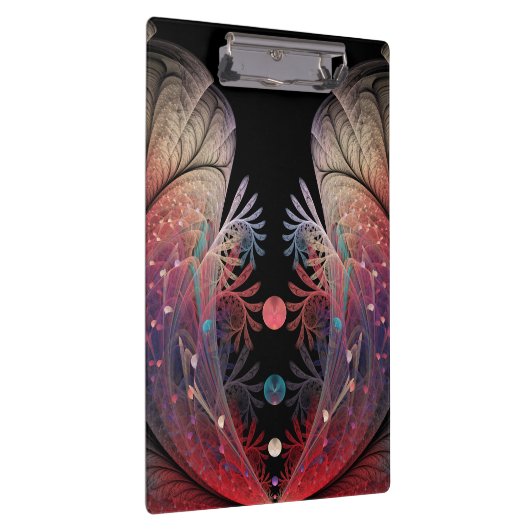 Jonglage Abstrakt Modern Fantasy Fraktal Art Klemmbrett (Rechts)