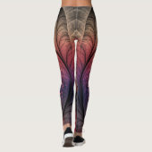 Jonglage Abstrakt Modern Fantasy Fraktal Art Leggings (Rückseite)
