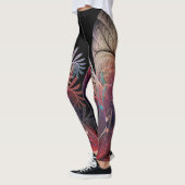 Jonglage Abstrakt Modern Fantasy Fraktal Art Leggings (Links)