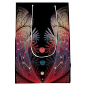 Jonglage Abstrakt Modern Fantasy Fraktal Art Mittlere Geschenktüte (Rückseite)