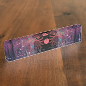 Jonglage Abstrakt Modern Fantasy Fraktal Art Namensplakette (Seite)