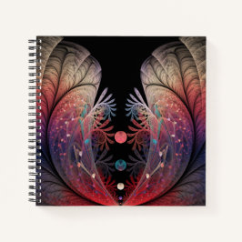 Jonglage Abstrakt Modern Fantasy Fraktal Art Notizblock