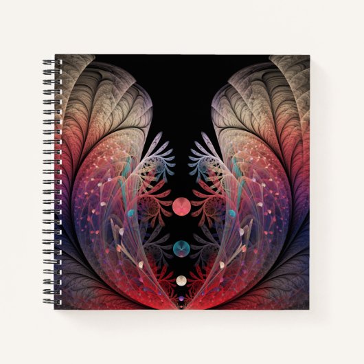 Jonglage Abstrakt Modern Fantasy Fraktal Art Notizblock (Vorderseite)