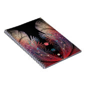 Jonglage Abstrakt Modern Fantasy Fraktal Art Notizblock (Rechte Seite)