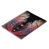 Jonglage Abstrakt Modern Fantasy Fraktal Art Notizblock (Linke Seite)