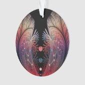Jonglage Abstrakt Modern Fantasy Fraktal Art Ornament (Vorderseite)