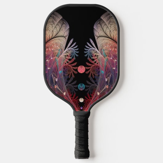 Jonglage Abstrakt Modern Fantasy Fraktal Art Pickleball Schläger (Vorderseite)