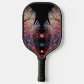 Jonglage Abstrakt Modern Fantasy Fraktal Art Pickleball Schläger (Rückseite)