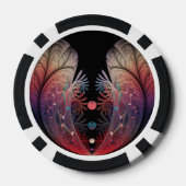 Jonglage Abstrakt Modern Fantasy Fraktal Art Pokerchips (Rückseite)