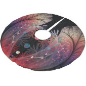 Jonglage Abstrakt Modern Fantasy Fraktal Art Polyester Weihnachtsbaumdecke (Schrägansicht)