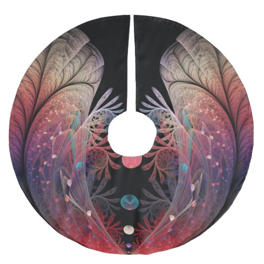 Jonglage Abstrakt Modern Fantasy Fraktal Art Polyester Weihnachtsbaumdecke (Vorderseite)