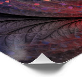 Jonglage Abstrakt Modern Fantasy Fraktal Art Poster (Ecke)