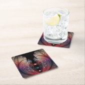 Jonglage Abstrakt Modern Fantasy Fraktal Art Rechteckiger Pappuntersetzer (Vor Ort)