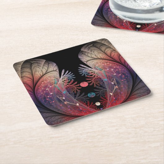 Jonglage Abstrakt Modern Fantasy Fraktal Art Rechteckiger Pappuntersetzer (angewinkelt)