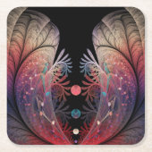 Jonglage Abstrakt Modern Fantasy Fraktal Art Rechteckiger Pappuntersetzer (Vorderseite)