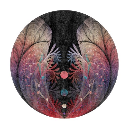Jonglage Abstrakt Modern Fantasy Fraktal Art Schneidebrett (Vorderseite)