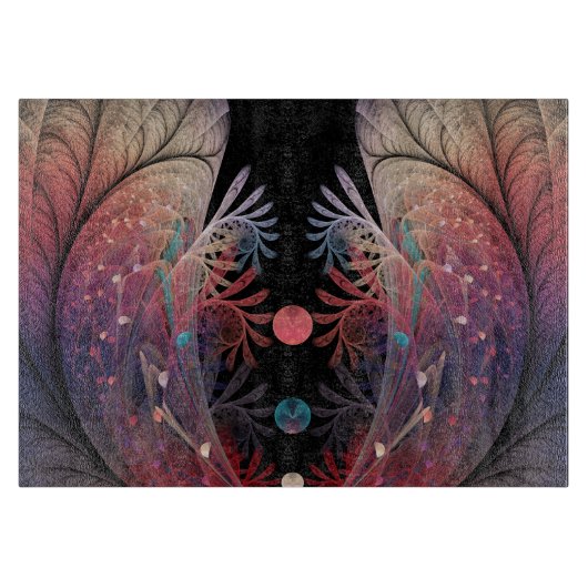 Jonglage Abstrakt Modern Fantasy Fraktal Art Schneidebrett (Vorderseite)