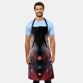 Jonglage Abstrakt Modern Fantasy Fraktal Art Schürze (Getragen)