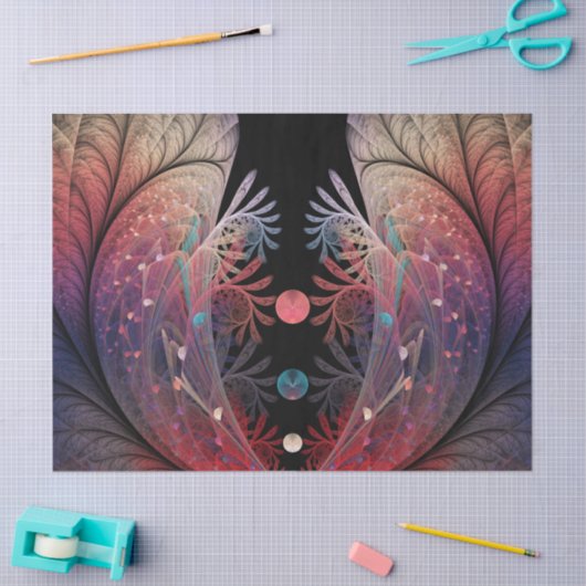 Jonglage Abstrakt Modern Fantasy Fraktal Art Seidenpapier (Basteln)