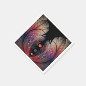 Jonglage Abstrakt Modern Fantasy Fraktal Art Serviette (Ecke)