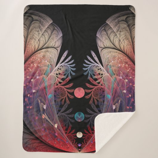 Jonglage Abstrakt Modern Fantasy Fraktal Art Sherpadecke (Vorderseite)
