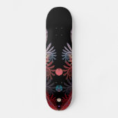 Jonglage Abstrakt Modern Fantasy Fraktal Art Skateboard (Vorderseite)