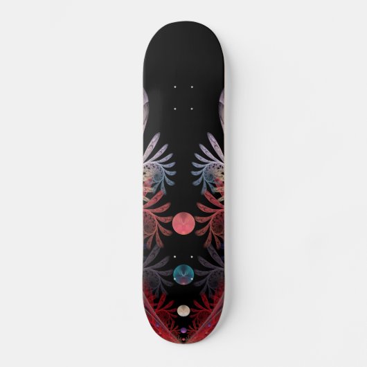 Jonglage Abstrakt Modern Fantasy Fraktal Art Skateboard (Vorderseite)
