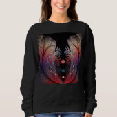 Jonglage Abstrakt Modern Fantasy Fraktal Art Sweatshirt (Vorderseite)