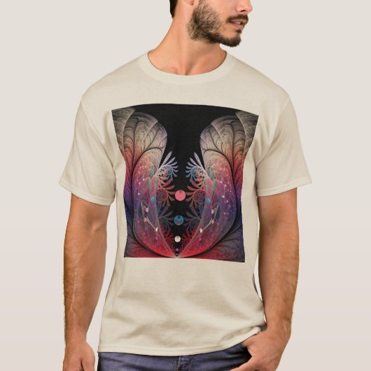 Jonglage Abstrakt Modern Fantasy Fraktal Art T-Shirt (Vorderseite)