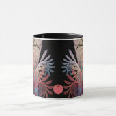 Jonglage Abstrakt Modern Fantasy Fraktal Art Tasse (Zentrum)
