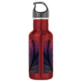Jonglage Abstrakt Modern Fantasy Fraktal Art Trinkflasche (Rückseite)