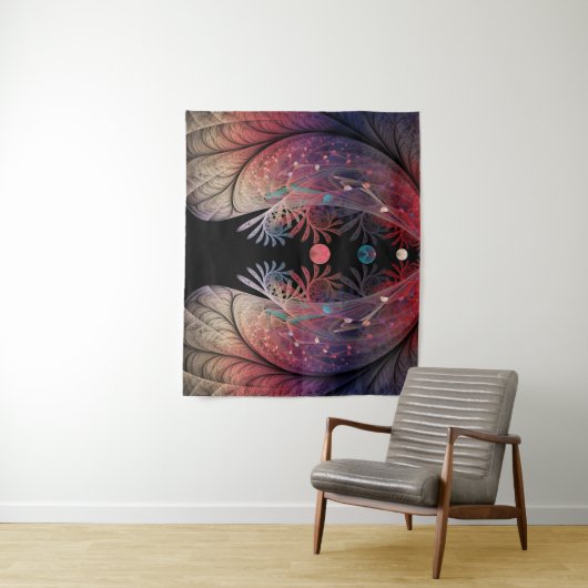 Jonglage Abstrakt Modern Fantasy Fraktal Art Wandteppich (Beispiel)