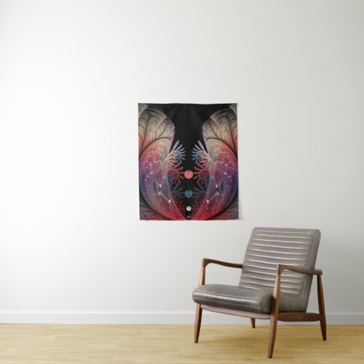 Jonglage Abstrakt Modern Fantasy Fraktal Art Wandteppich (Beispiel)