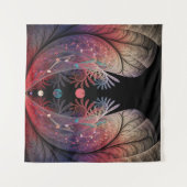 Jonglage Abstrakt Modern Fantasy Fraktal Art Wandteppich (Vorderseite (Horizontal))