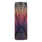 Jonglage Abstrakt Modern Fantasy Fraktal Monogram Thermosbecher (Rückseite)