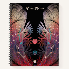 Jonglage Abstrakt Modern Fantasy Fraktal Name Notizblock