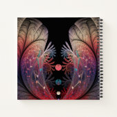 Jonglage Abstrakt Modern Fantasy Fraktal Name Notizblock (Rückseite)