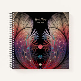 Jonglage Abstrakt Modern Fantasy Fraktal Name Notizblock
