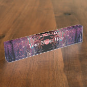 Jonglage Abstrakt Modern Fantasy Fraktal Text Namensplakette (Seite)