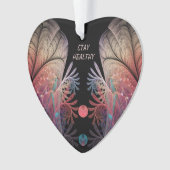 Jonglage Abstrakt Modern Fantasy Fraktal Text Ornament (Vorderseite)