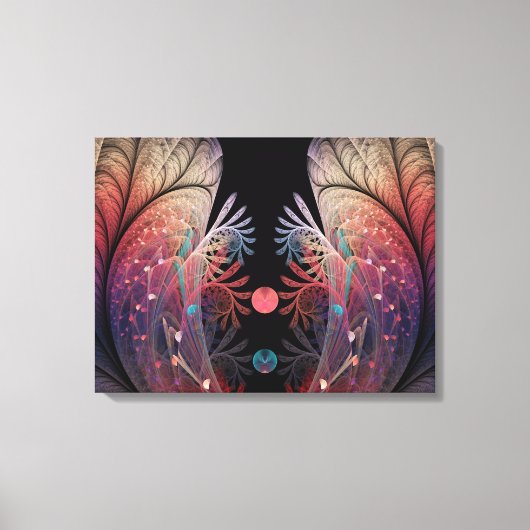 Jonglage Abstrakt Modern Fantasy Fraktal Triptych Leinwanddruck (Vorderseite)
