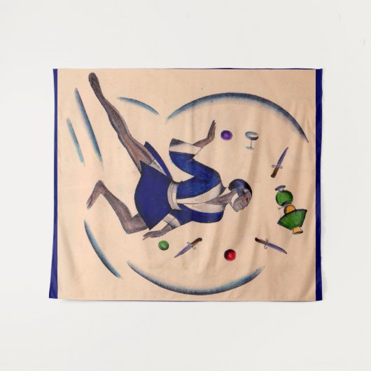 Jongleur-Druck Wandteppich (Vorderseite (Horizontal))