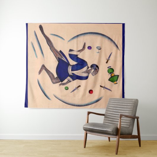 Jongleur-Druck Wandteppich (Beispiel (Horizontal))